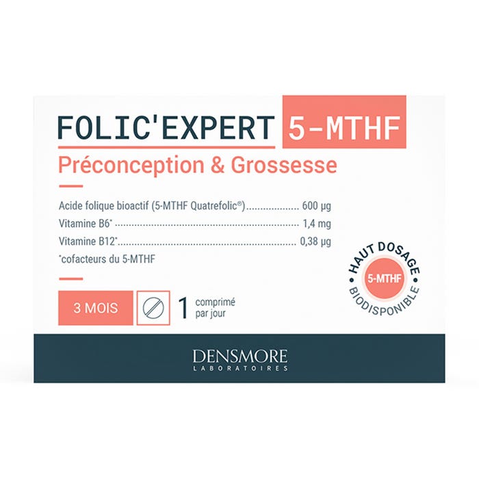 Densmore Esperto di acido folico Acido folico (5-MTHF) Preconcepimento e gravidanza 90 compresse