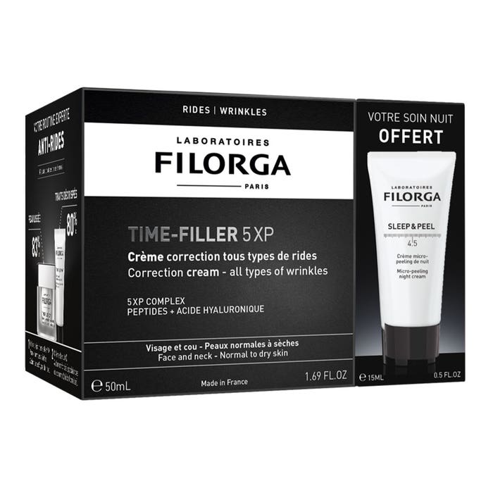Filorga Time-Filler Duo Time-Filler 5XP Crema + Sleep&Peel 4.5 Pelle da normale a secca