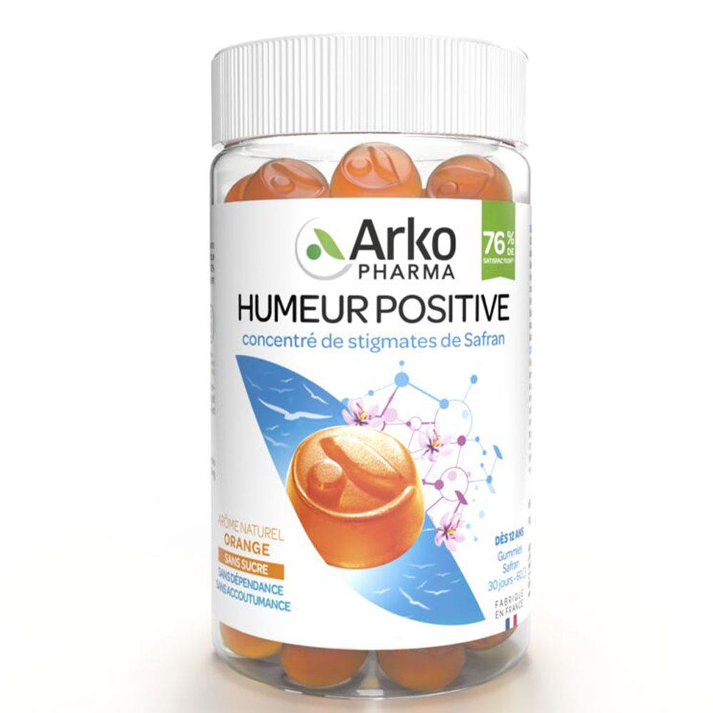 Arkopharma Caramelle gommose Phyto Stato d'animo positivo Zafferano 60 Gomme