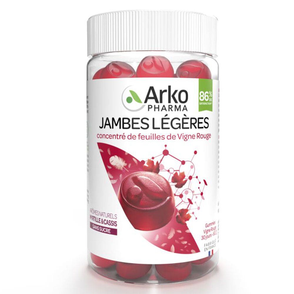 Arkopharma Caramelle gommose Phyto Gambe leggere di vite rossa 60 Gomme
