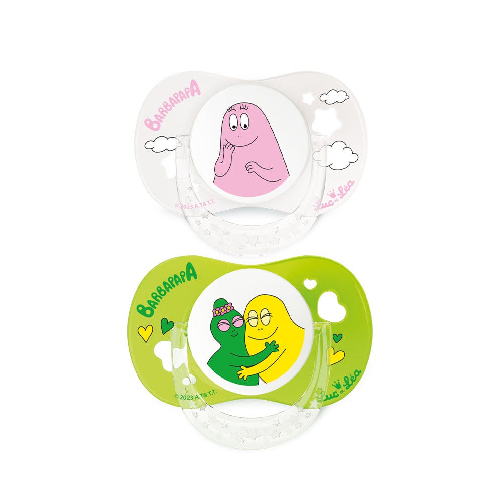 Luc Et Lea Barbapapa Succhietto anatomico da 6 a 18 mesi x2