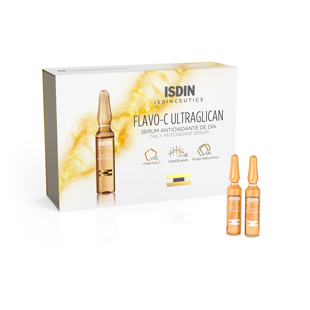 Isdin Flavo-C Ultraglican Antiossidante e idratante 30 fiale da 2ml