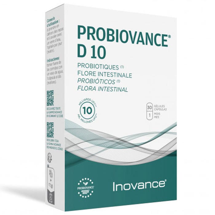 Flora intestinale 30 capsule Probiovance D10 Inovance