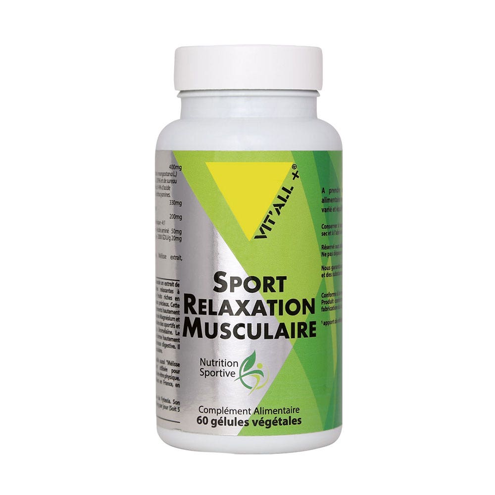 Vit'All+ Rilassamento muscolare nello sport con Tensless 60 capsule vegetali