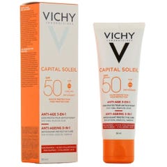 Vichy Ideal Soleil Trattamento antietà 3 in 1 antiossidante Sp50+ 50ml