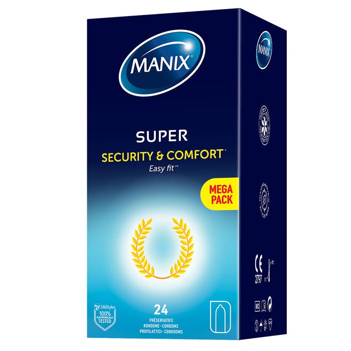 Préservatifs Sécurite Et Confort x24 Super Easy Fit Manix
