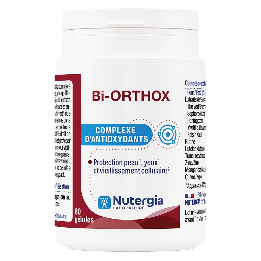 Nutergia Bi-Orthox complesso di antiossidanti 60 gelule