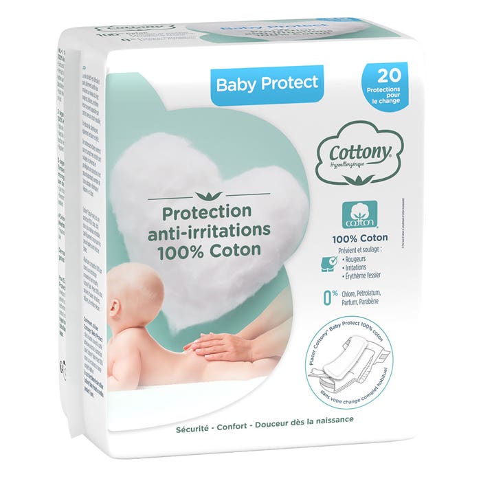 Protezioni per pannolini Baby Cotton Protect x20 Cottony