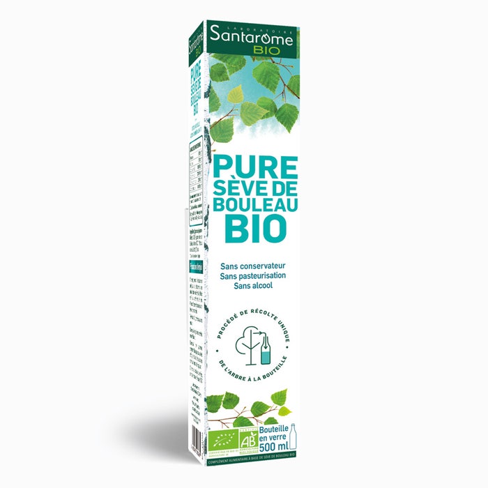Santarome Pure Seve De Bouleau Bio Détoxifie & Reminéralise 500 ml