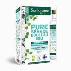 Santarome Coffret Pure Seve De Bouleau Bio Détoxifie, Reminéralise 3x250ml