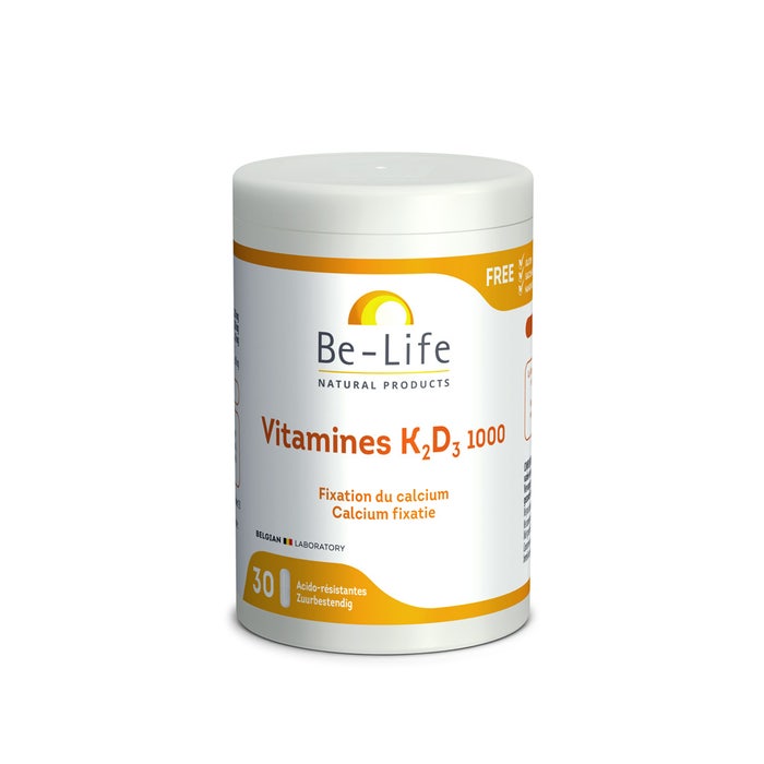 Be-Life Vitamine K2+d3 1000 30 Geluli Bio-life