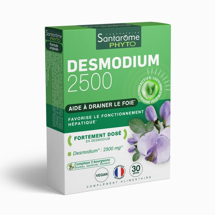 Santarome Desmodium 2500 Détoxifiant du Foie 30 Geluli