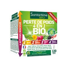 Santarome Perte De Poids 4en1 Bio 120 Geluli Minceur Bio Complément minceur 120 gélules