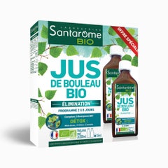 Santarome Jus De Bouleau Bio Draine & Détoxifie 2x200ml