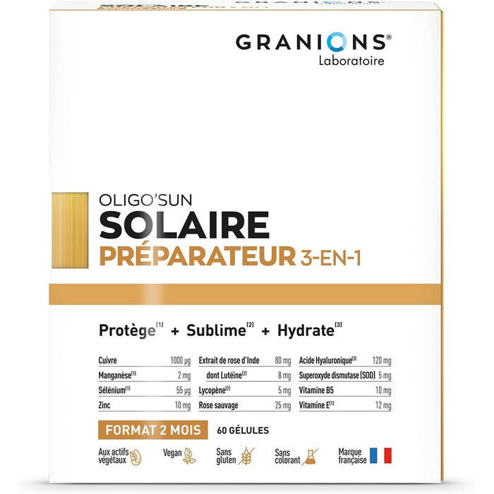 Granions Oligo'Sun Riparatore solare 3 in 1 1 mese di cura 30 capsule