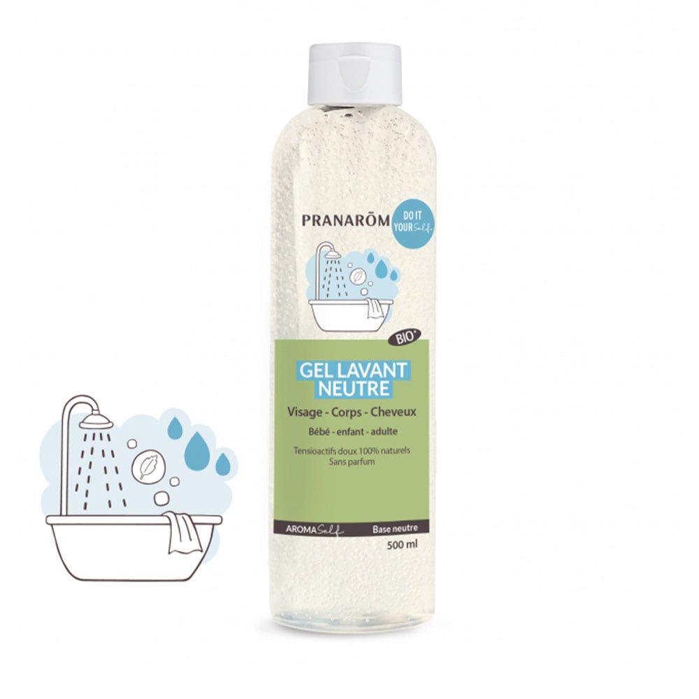 Pranarôm Aromaself Gel lavante a base neutra Bio Viso, corpo e Capelli 500ml