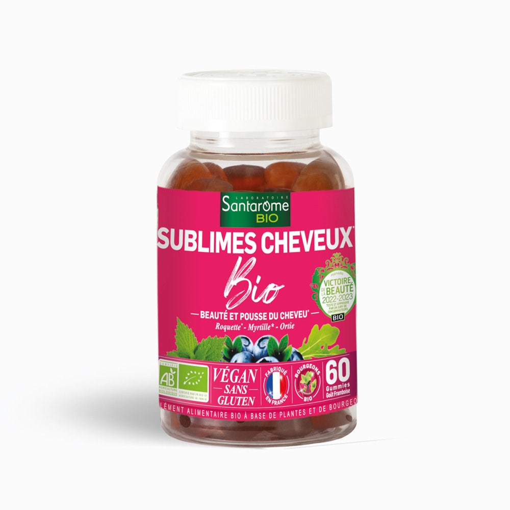 Santarome Capelli biologici sublimi Beauté & Pousse du cheveu 60 gommine
