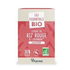Vitavea Santé Lievito di riso rosso e coriandolo biologico Elementi essenziali del colesterolo 30 capsule