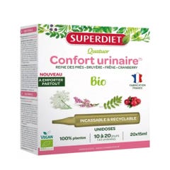Superdiet Quatuor Corfort Urinaire Bio 20 monodosi da 15 ml