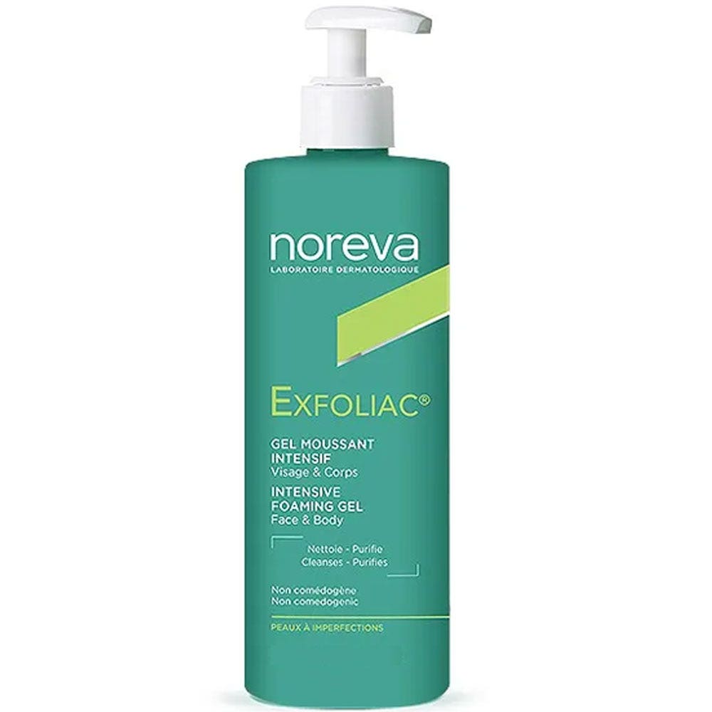 Noreva Exfoliac Gel schiumogeno delicato - Viso e Corpo 1L