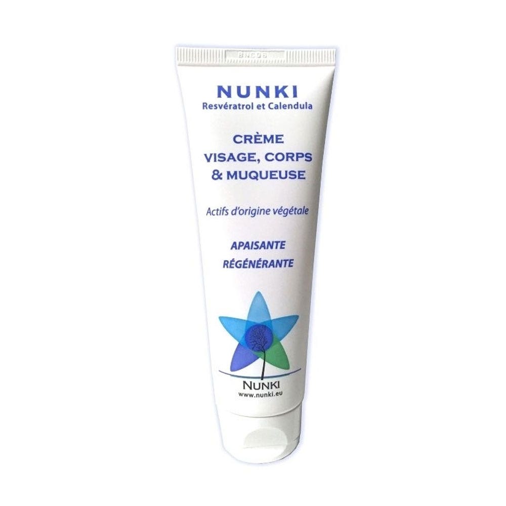 Nunki Crema per viso, corpo e mucose Lenitivo e rigenerante 75ml