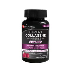 Forté Pharma Multivit'4G Expert Collagene Intensive Aroma anti-invecchiamento di Frutta Rossa 30 gommine