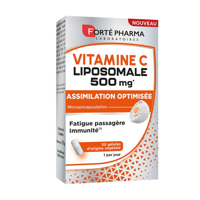 Forté Pharma Vitamine C liposomiali 500 mg Vitalità e stanchezza 30 capsule vegetali