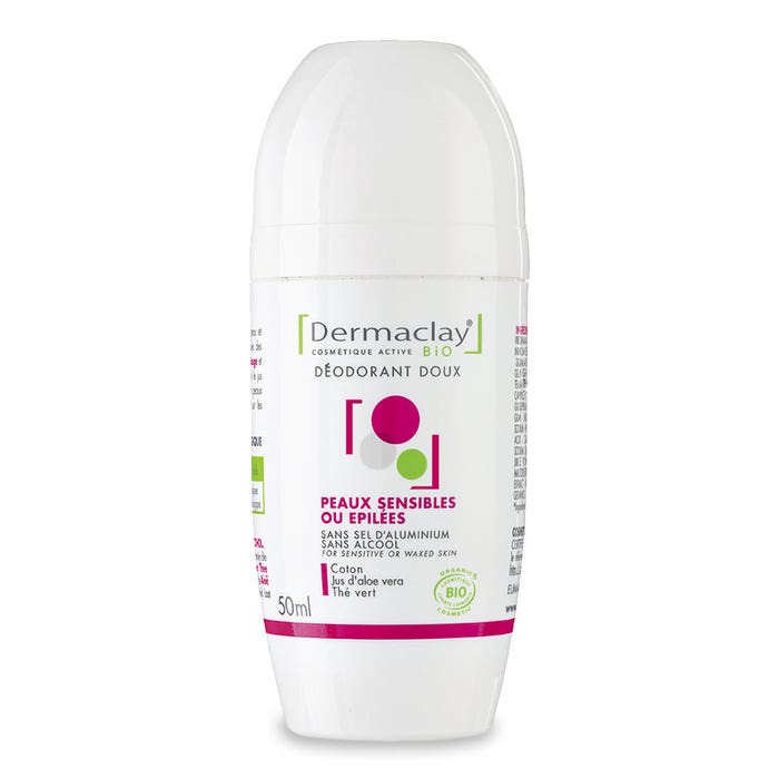 Deodorante biologico delicato per pelle sensibile o epilata 50ml Dermaclay