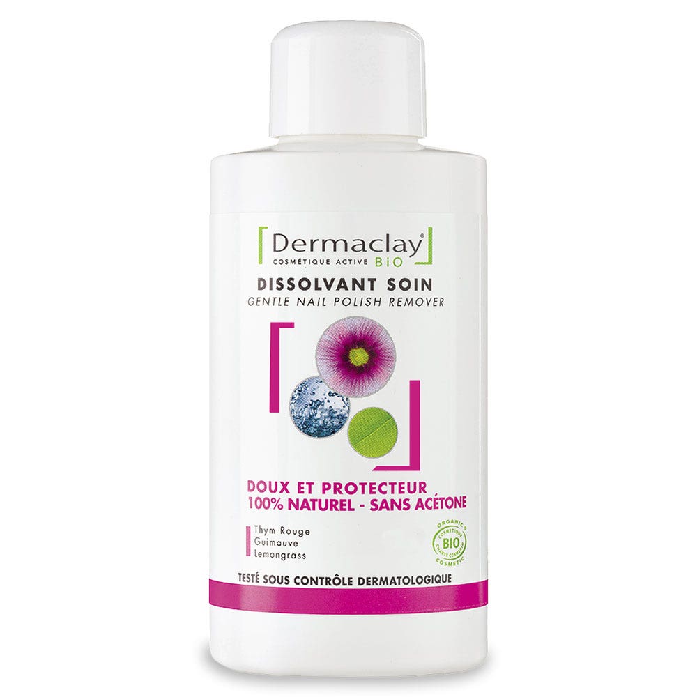 Dermaclay 100% naturale, biologico, senza acetone, per una cura delicata dello smalto 100ml