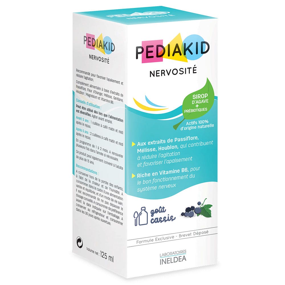 Pediakid Sciroppo nervosità gusto ribes 125 ml
