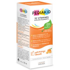 Pediakid 22 Vitamine e oligoelementi Sciroppo di arance e albicocche 125 ml