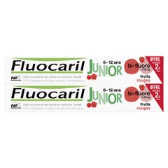 Fluocaril Dentifricio Junior 6-12 Anni Frutti Rossi 6-12 Ans 2x75ml
