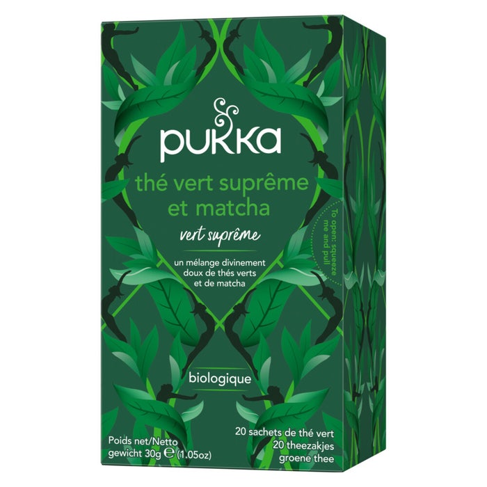 Tè energia e vitalità - Tè verde Suprême matcha x 20 bustine Pukka