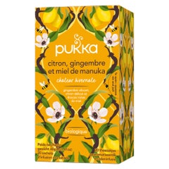 Pukka Infuso per le difese immunitarie - Limone, zenzero e miele di Manuka x 20 bustine