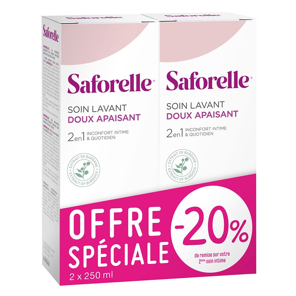 Saforelle Gel Detergente Delicato 2x250ml