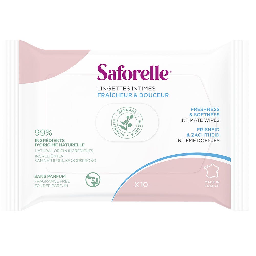 Saforelle Salviette intime monouso Ultra Delicate Formato Poche x10