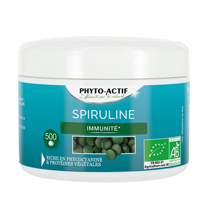 Spirulina Bio 500 Compresse 250g Phyto-Actif