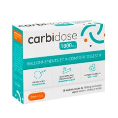 Crinex Carbidose 1000mg Carbone attivo + inulina 30 bustine in stick