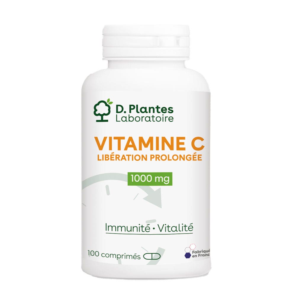 D. Plantes Vitamina C a rilascio prolungato 1000 mg Immunità e vitalità 100 compresse