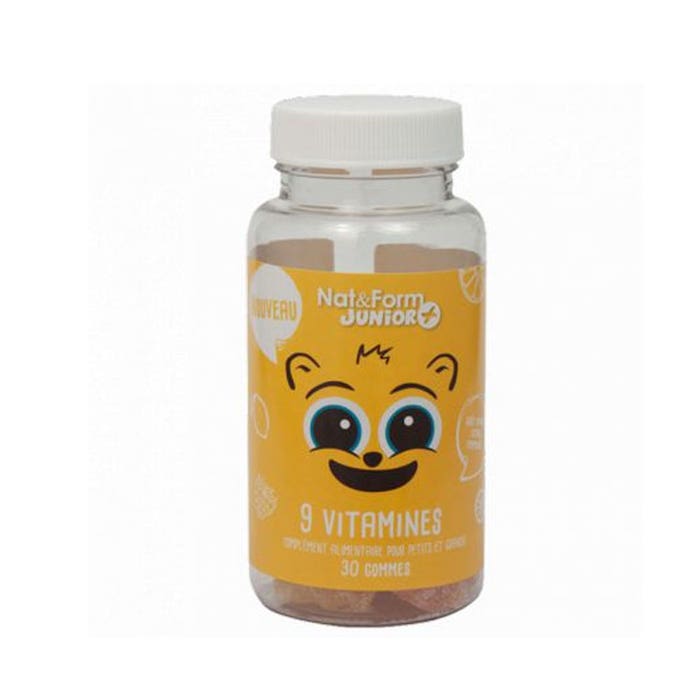 Nat&Form Bear+ Complesso di Vitamine 30 Gomme per Bambino Per i bambini 30 gommes