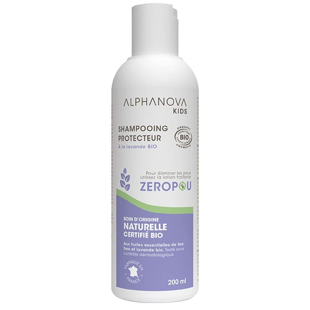 Alphanova Kids Bambini Zeropou Shampoo biologico antipidocchi 200 ml