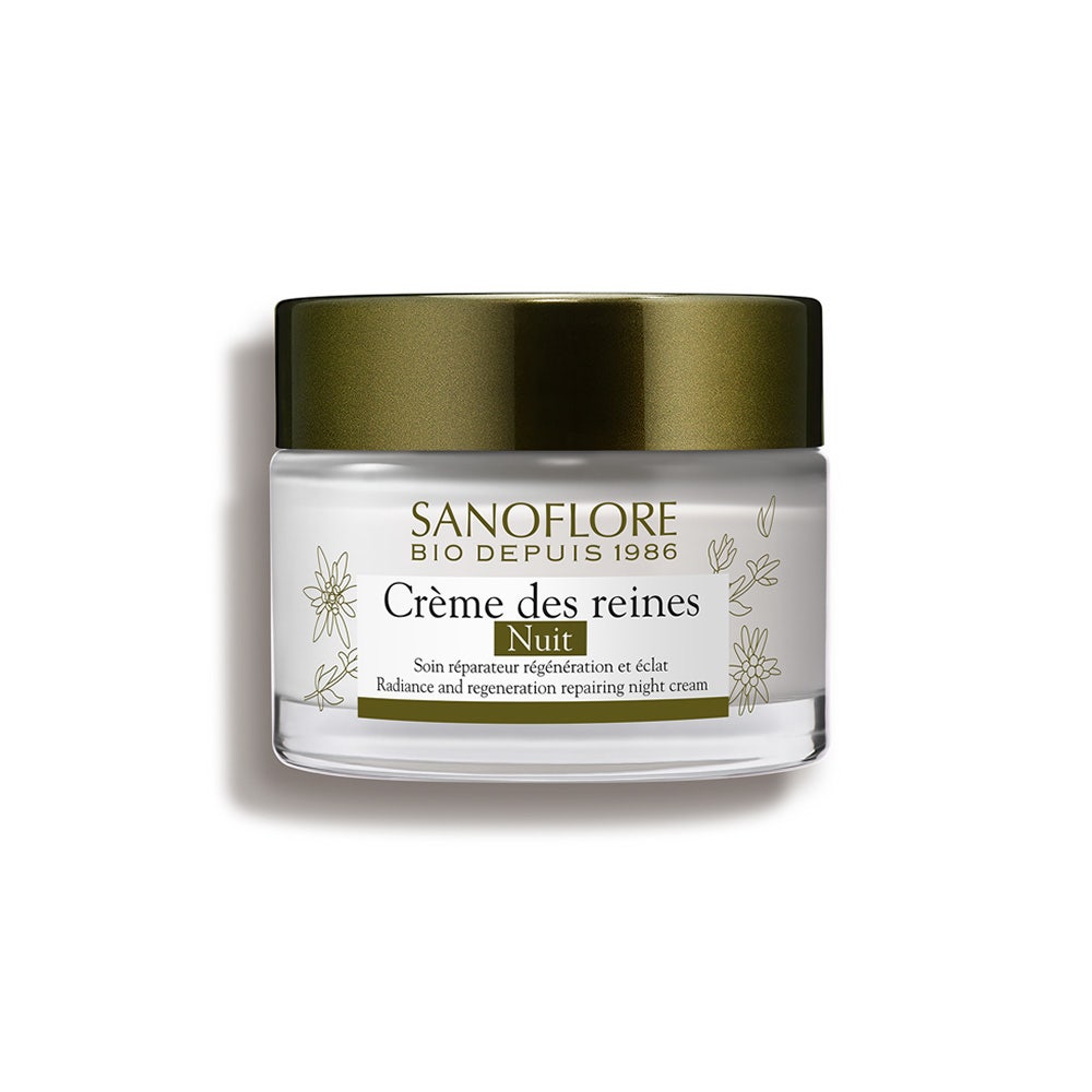 Sanoflore Reines Crema des Reines Riparatore Notte Rigenerazione Luminosità Certificato Biologico 50ml
