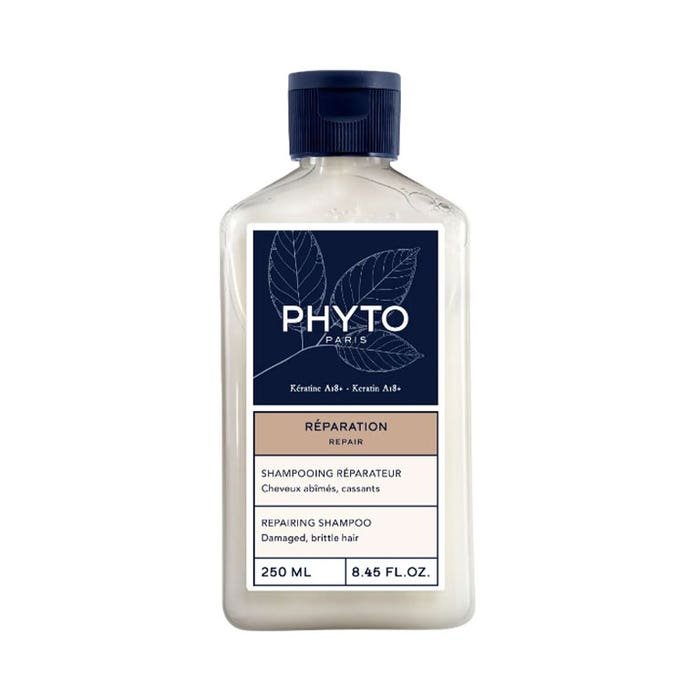 Phyto Réparateur Shampoo di Riparazione per capelli danneggiati e spezzati Capelli Danneggiati e Fragili 250ml