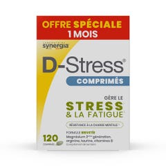 Synergia D-Stress Compresse Eco Pack 120 Compresse 1 Mese Synergia Compresse Eco Pack Confezione da 1 mese 120 compresse