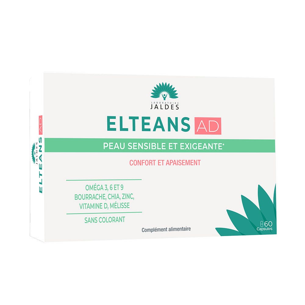 Jaldes Elteans AD pelle sensibile e esigente comfort e sollievo 60 capsule