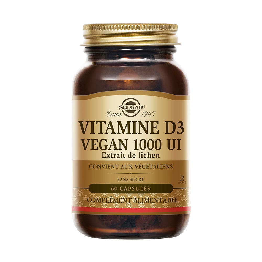 Solgar Vitamina D3 Vegan 1000 UI x60 capsule