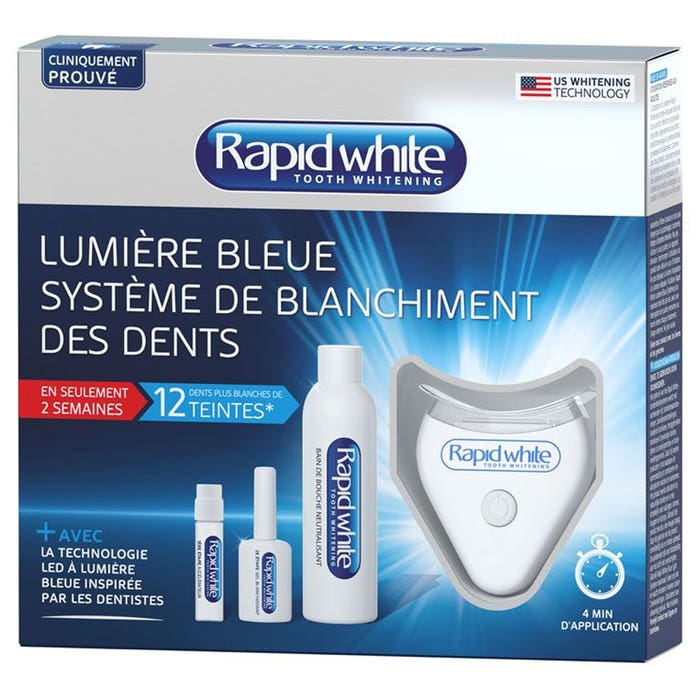 Kit per lo sbiancamento dei denti con luce blu Rapid White