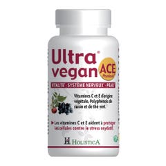 Holistica Ultra Vegan Vitalità, Sistema nervoso, Pelle ACE Physiodix 40 capsule