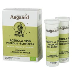 Aagaard Acerola biologica 500mg + Propolis + Echinacea x20 compresse