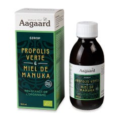 Aagaard Propolis Verte Sciroppo di Propolis e miele di Manuka biologico 150 ml
